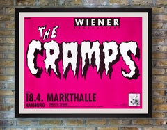 "The Cramps" Original Vintage Concert Poster for Hamburg, Germany, 1986