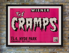"The Cramps" Original Vintage Concert Poster for Osnabruck, Germany, 1986