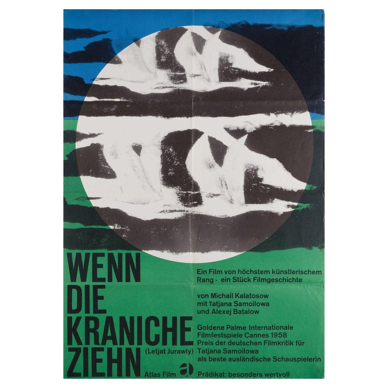 „The Cranes are Flying“, Deutsches A1-Filmplakat, 1963