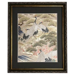  "The Crane's Departure" by Kimono-Couture / Japanese Art