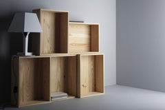 The Crate L375, Solid yellow Pine waxed Established & Sons Jasper Morrison