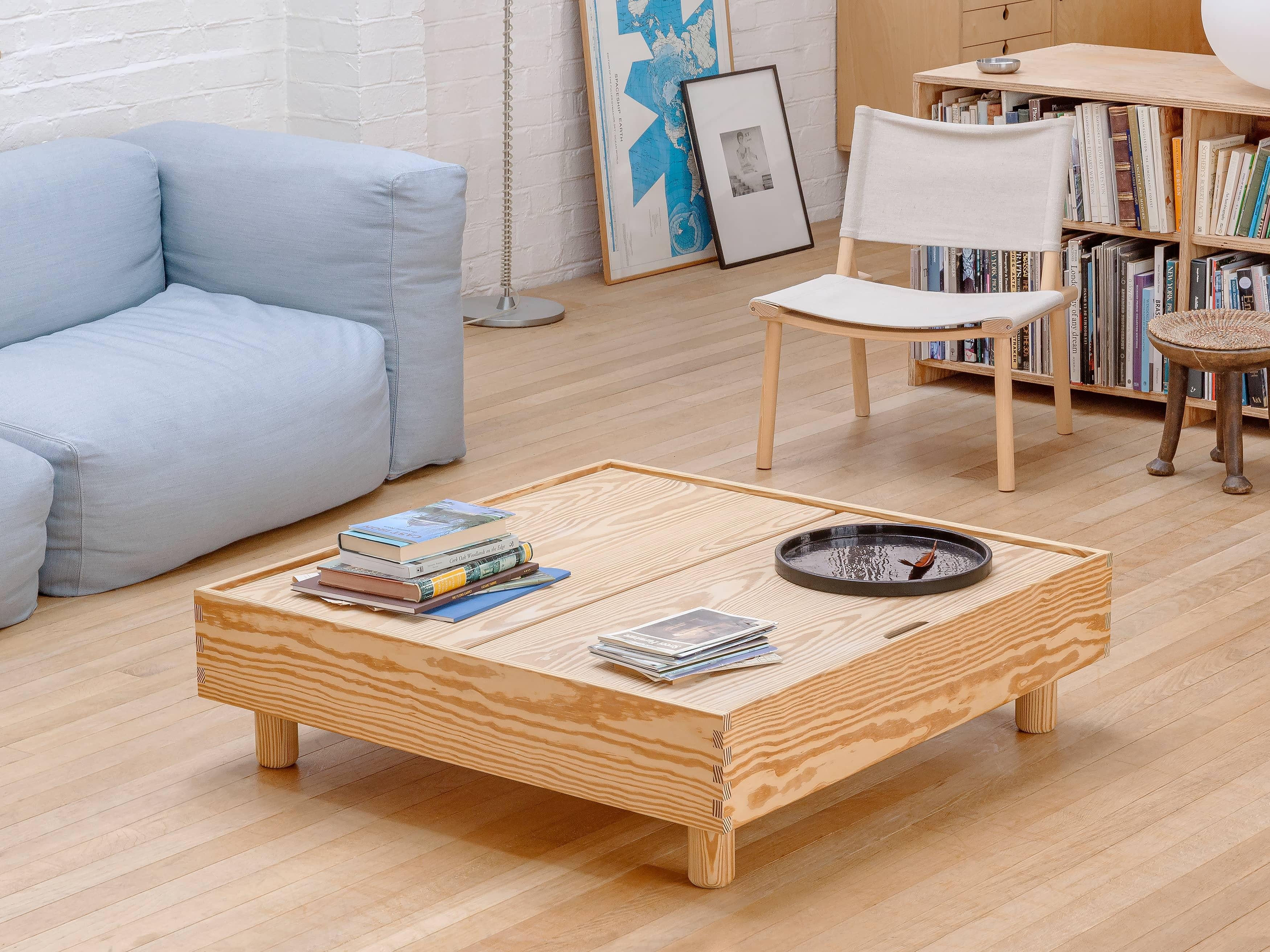 The Crate L375, Solid yellow Pine waxed Established & Sons Jasper Morrison For Sale 3