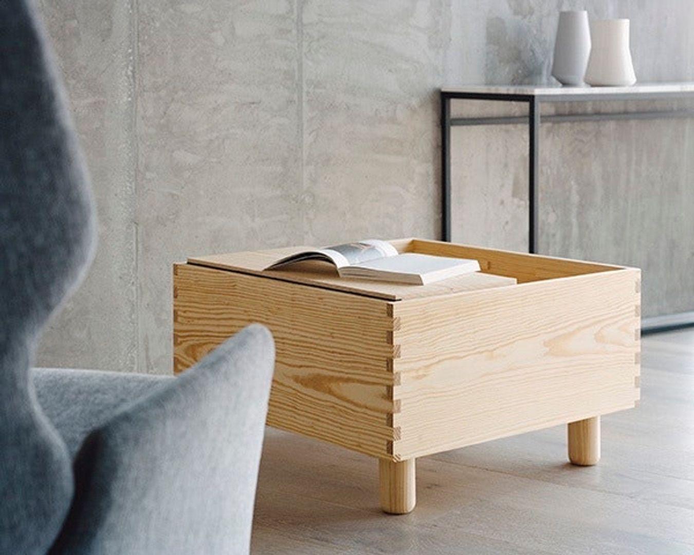 Contemporary The Crate, No.2 L1200 Solid yellow Pine waxed Established & Sons Jasper Morrison For Sale