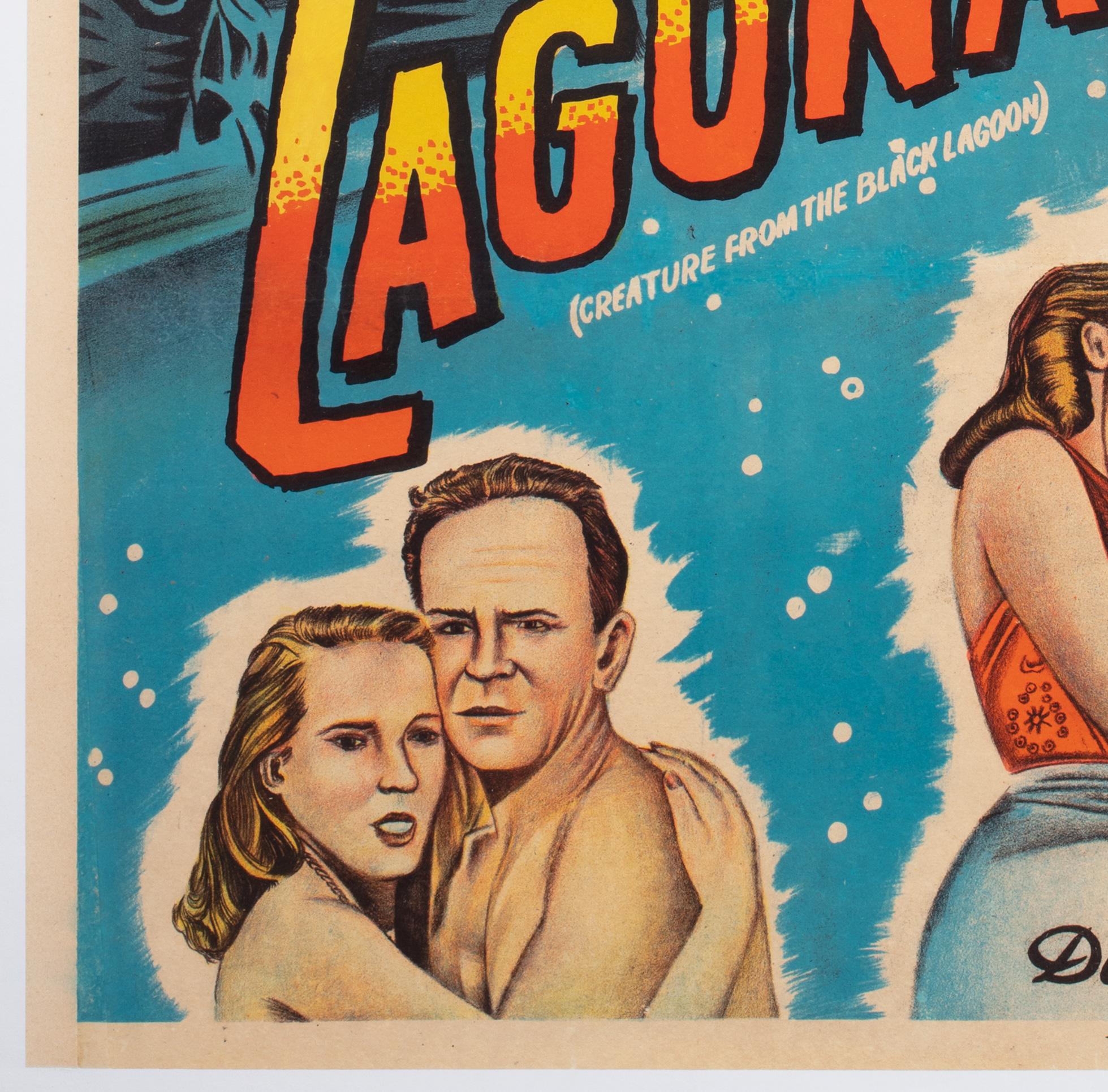 Locandina del film argentino del 1950 La creatura della laguna nera in vendita 1