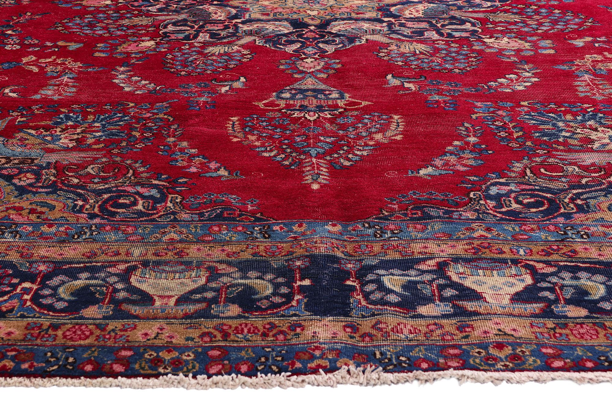 Kashan La Corte Cremisi: Un capolavoro persiano di Mashhad dallo splendore regale in vendita