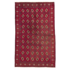 The Crimson Dominion: A Vintage Turkmen Tekke Masterpiece of Tribal Sovereignty