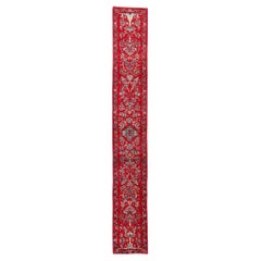 The Crimson Garden Promenade: Heirloom Persian Sarouk Masterwork of Noble Grace