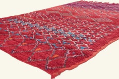 The Crimson Lineage: A Vintage Beni M'Guild Moroccan Masterpiece of Protection