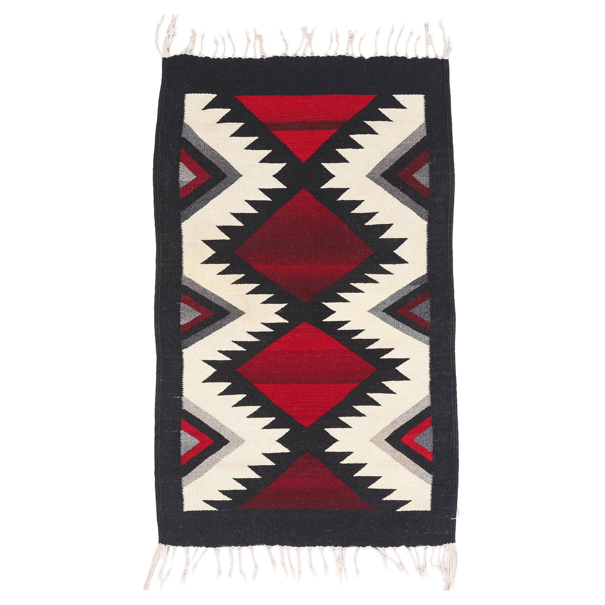 The Crimson
Obsidian Rhythm: A Vintage Zapotec Kilim of Primal Elegance