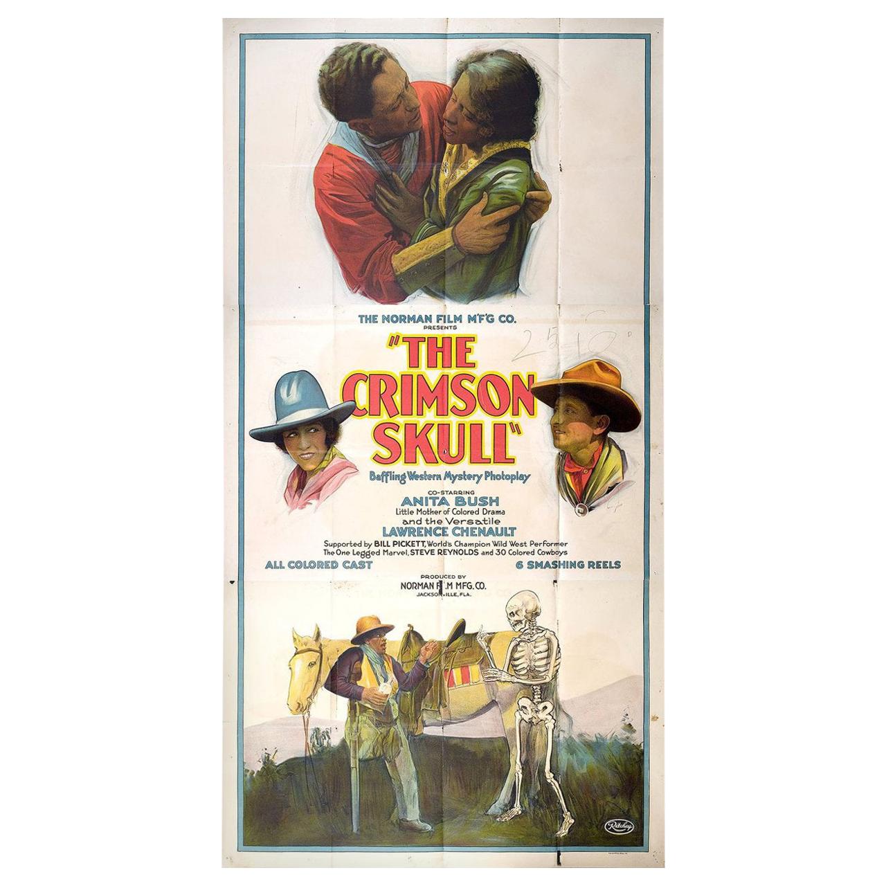 "The Crimson Skull" 1922 U.S. Three Sheet Film Poster