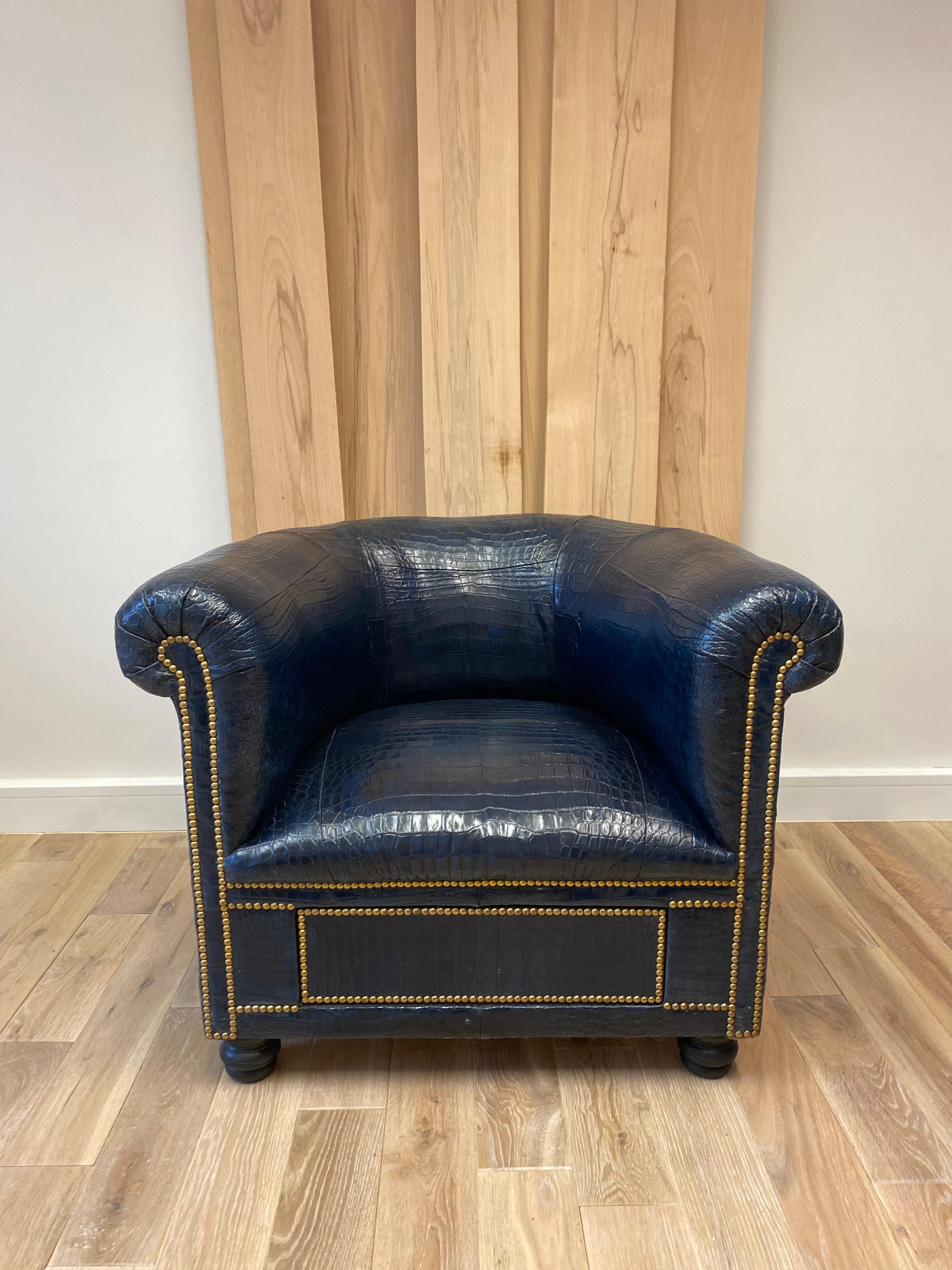 Crocodile Chaise d'accueil en crocodile de notre collection caractéristique en vente