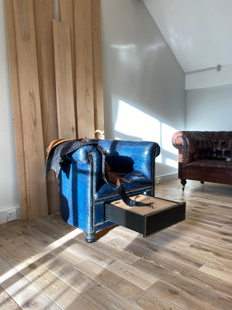 Crocodile Humidor Chair from Our Signature Collection For Sale at 1stDibs