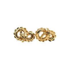 Crocodile Tail Earrings in 18ct Yellow Gold