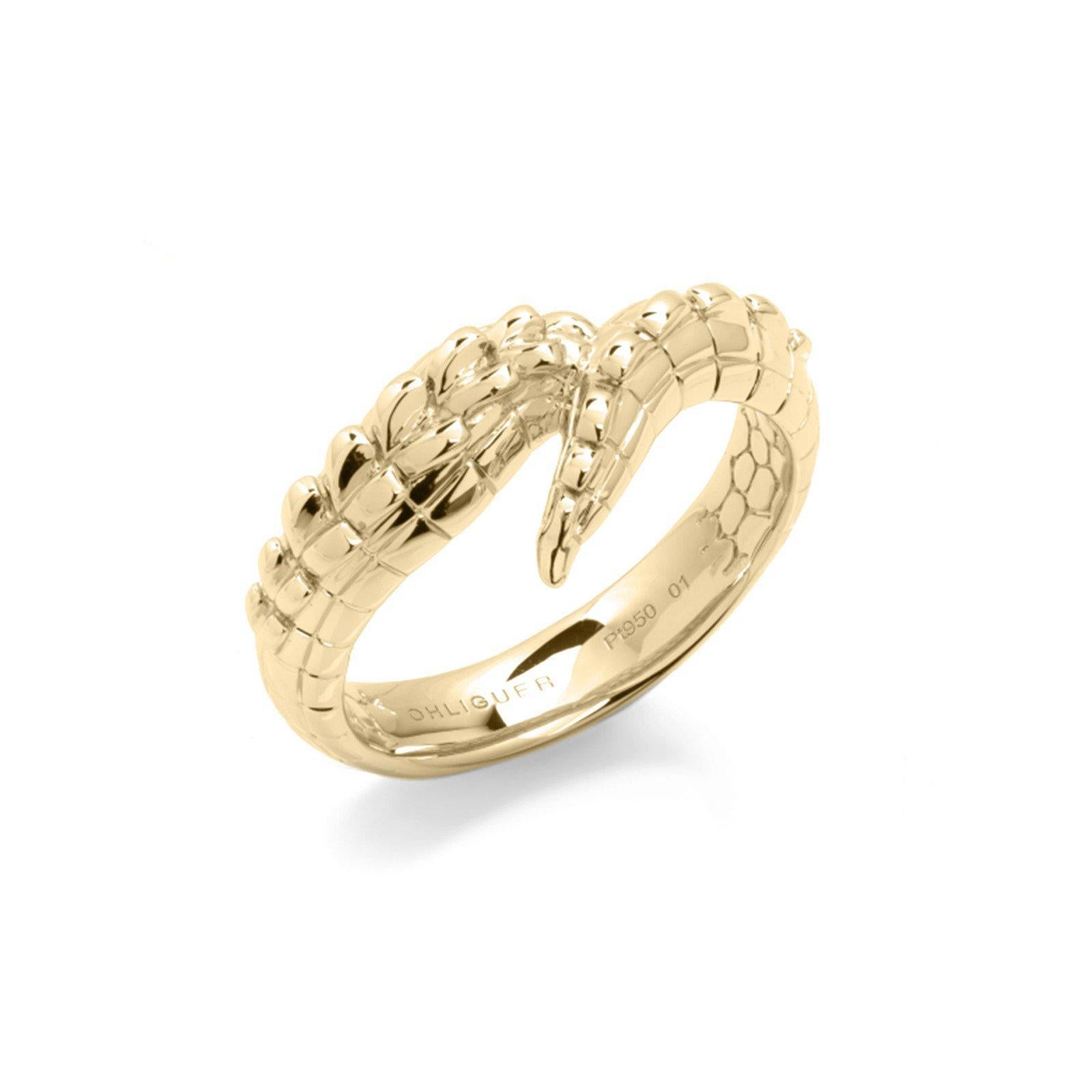 For Sale:  Crocodile Tail Ring in 18ct Yellow Gold 3