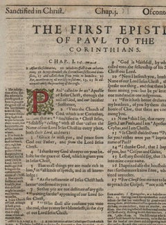 The Cross: God's Wisdom and Power, 1 Corinthians, 1607 Geneva Bible Leaf