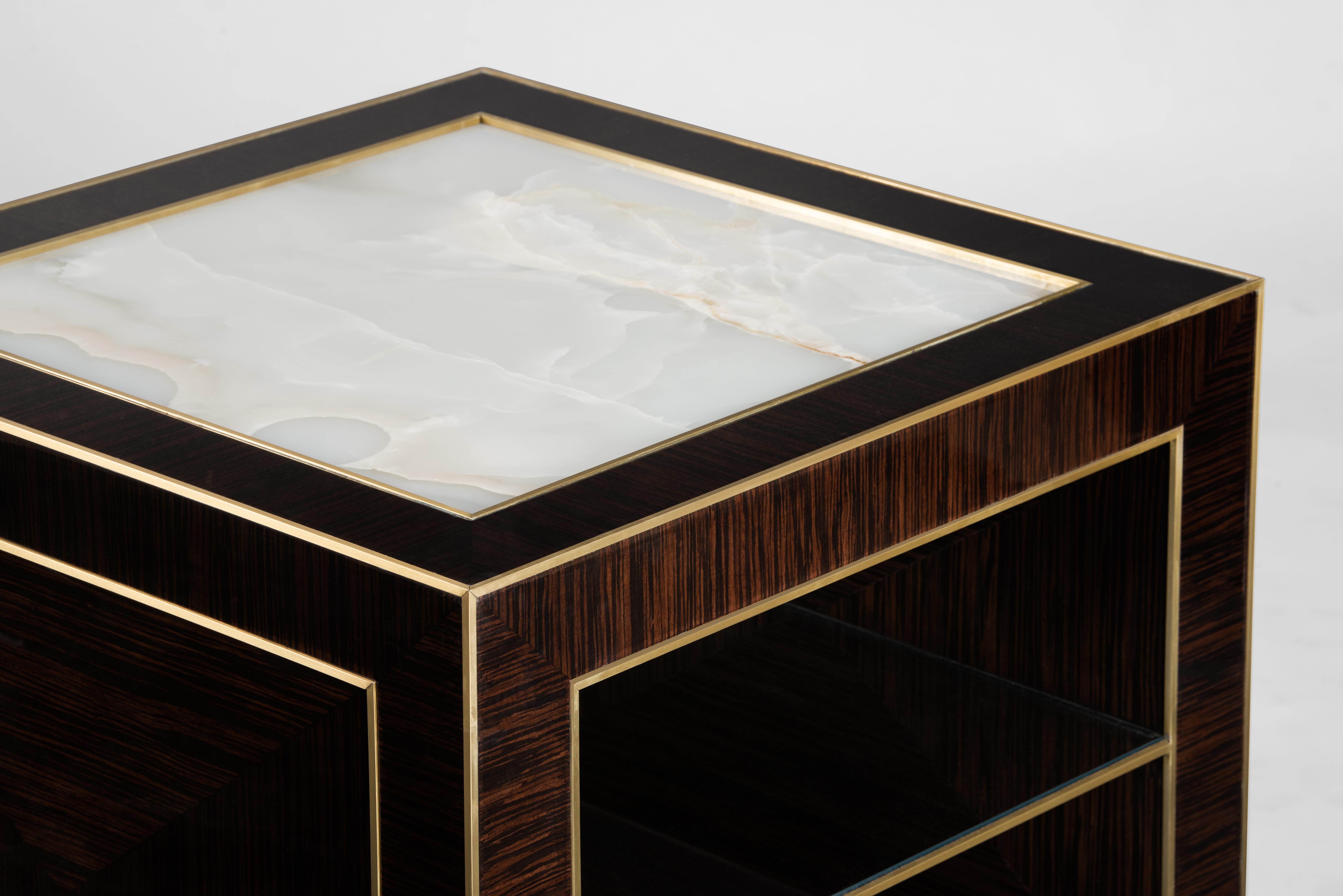 Polished The Cube Side Table For Sale