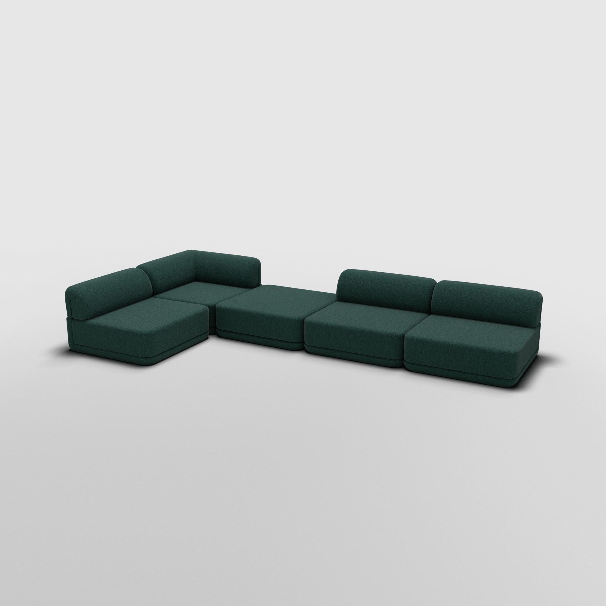 Mid-Century Modern The Cube Sofa - Corner Lounge Mix Sectional en vente