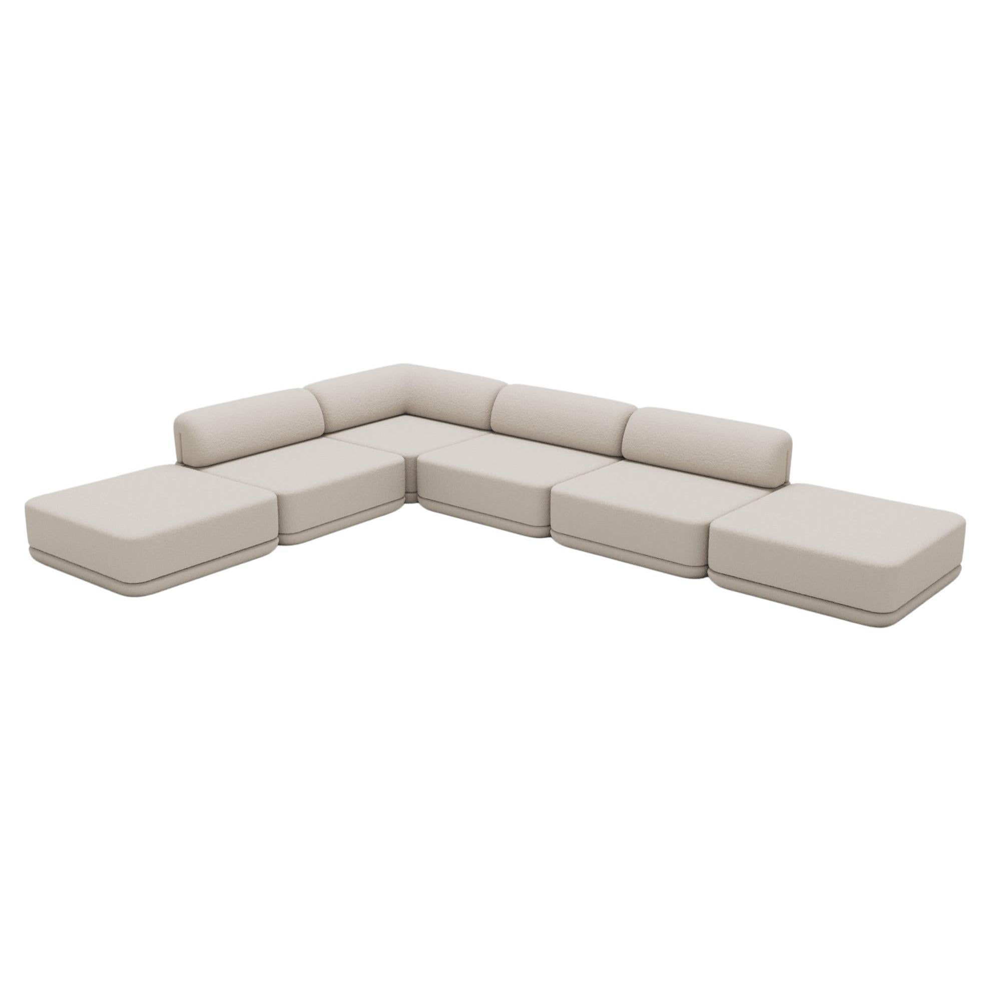 Corner Lounge Ottoman Mix Sectional - Inspired by 70s Italian Luxury Furniture

Discover The Cube Sofa, where art meets adaptability. Its sculptural design and customizable comfort create endless possibilities for your living space. Make a