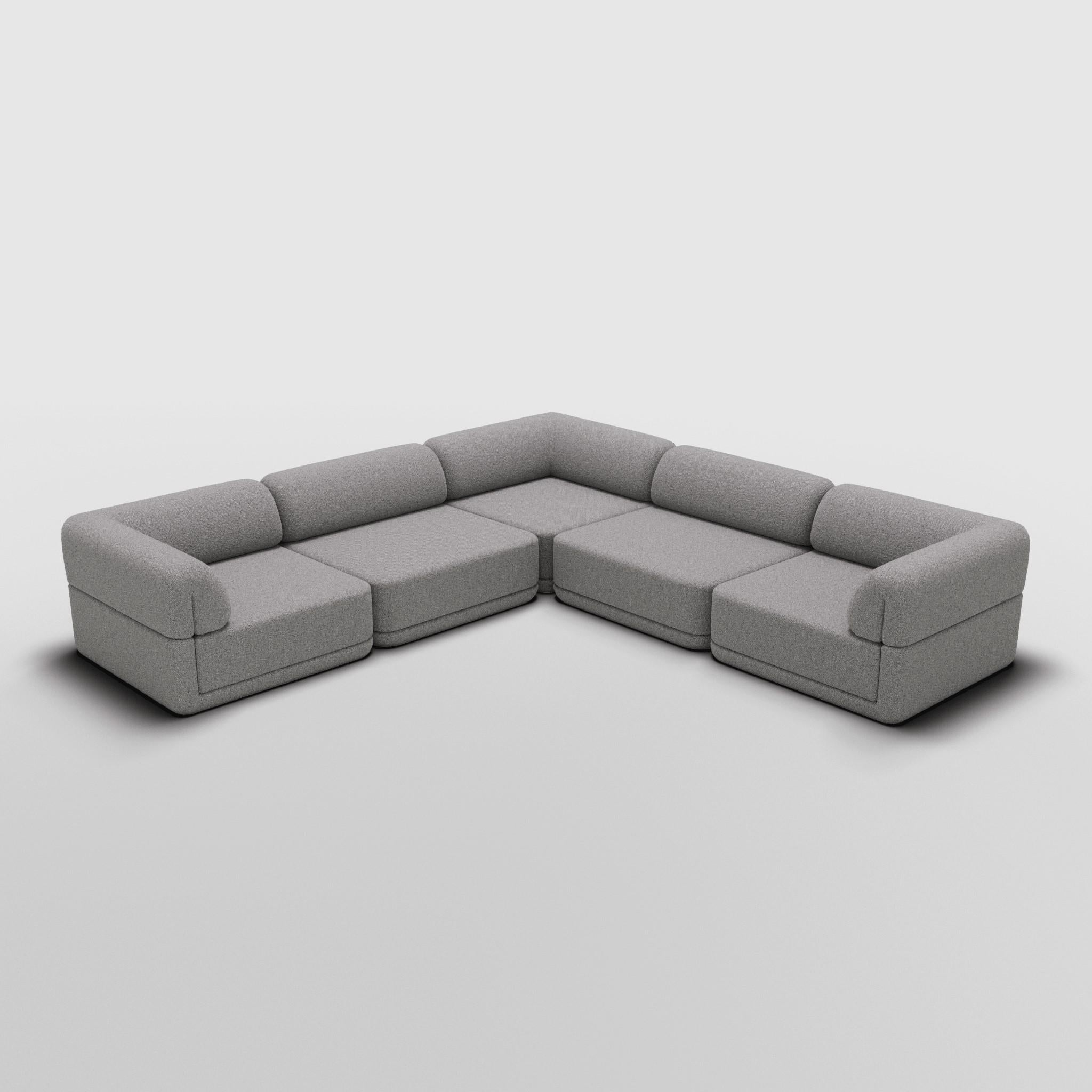 Mid-Century Modern The Cube Sofa - Corner Lounge Sectional For Sale