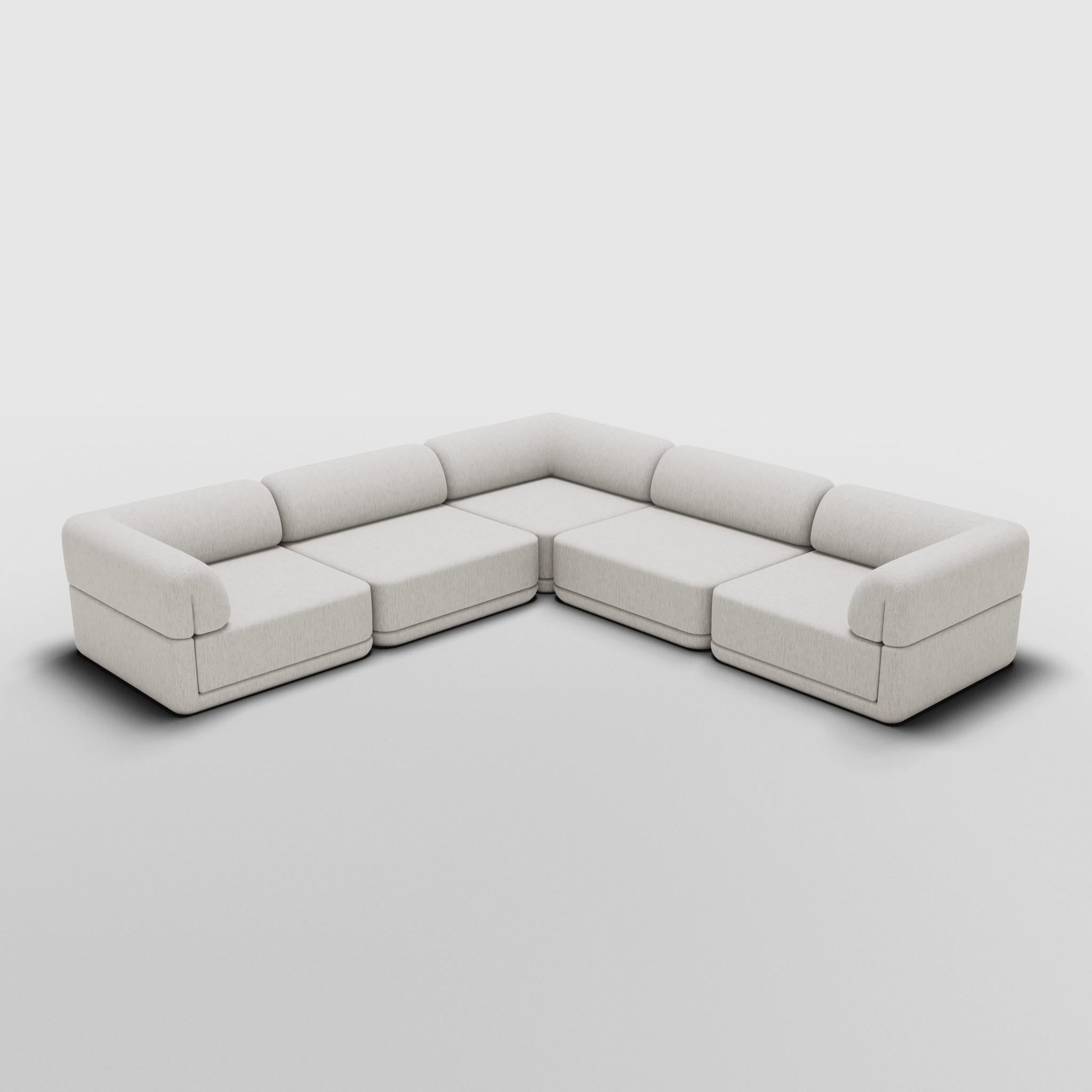Bouclé The Cube Sofa - Coin Lounge Sectional en vente
