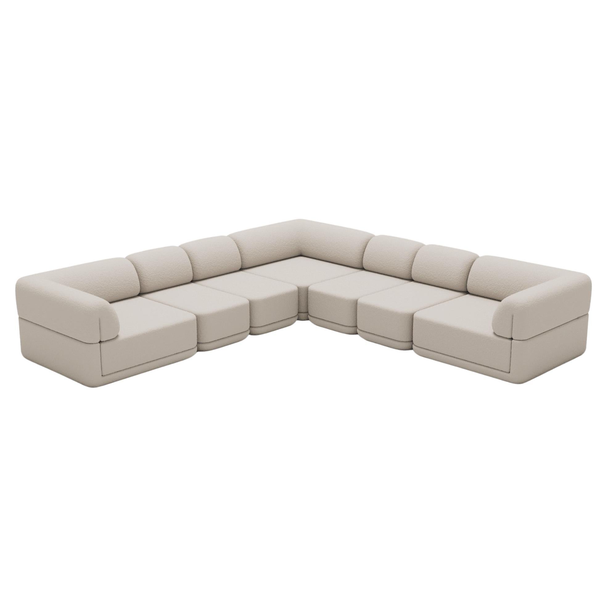 The Cube Sofa - Corner Slim Sectional For Sale