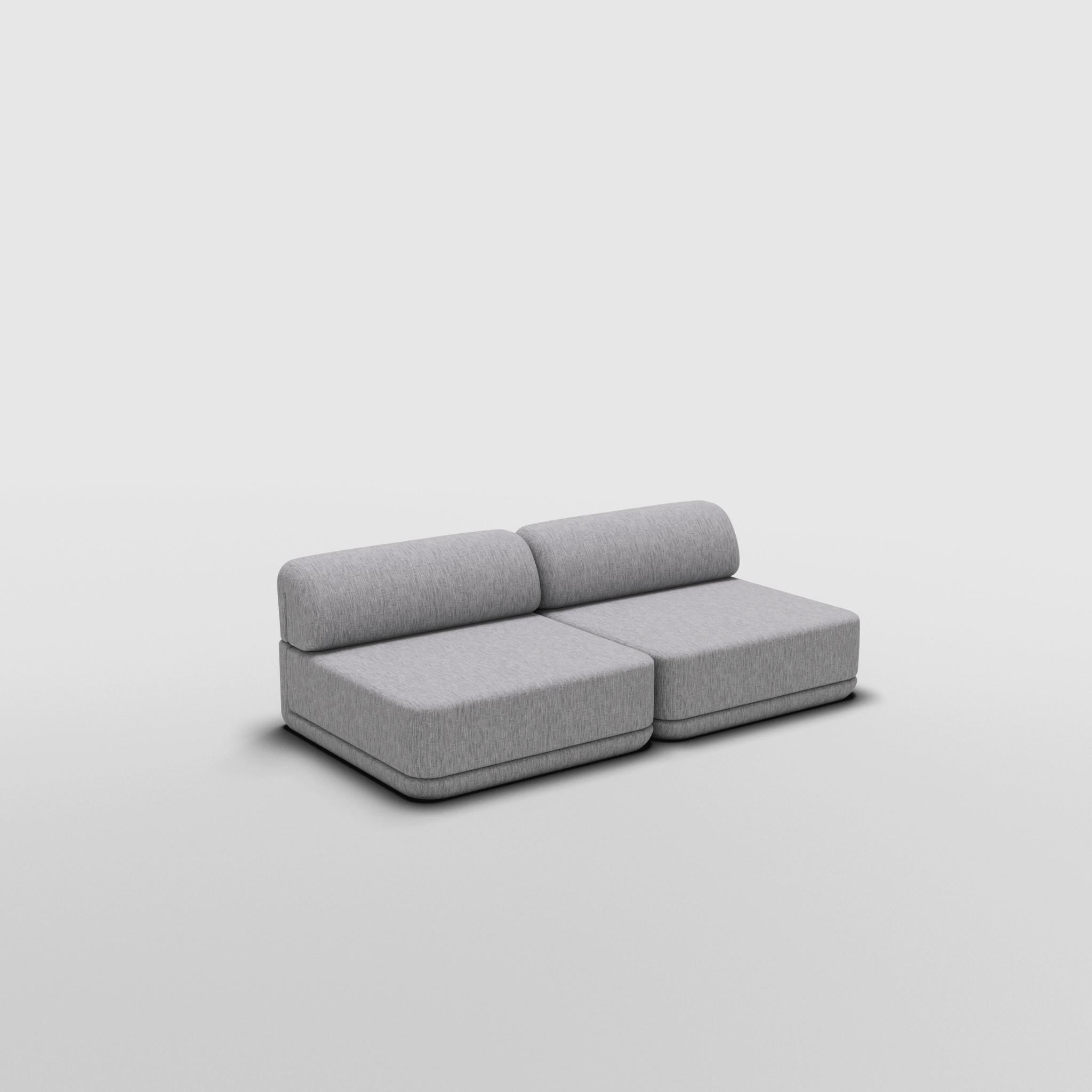 The Cube Sofa -- Lounge Set -- Grey Bouclé For Sale 2