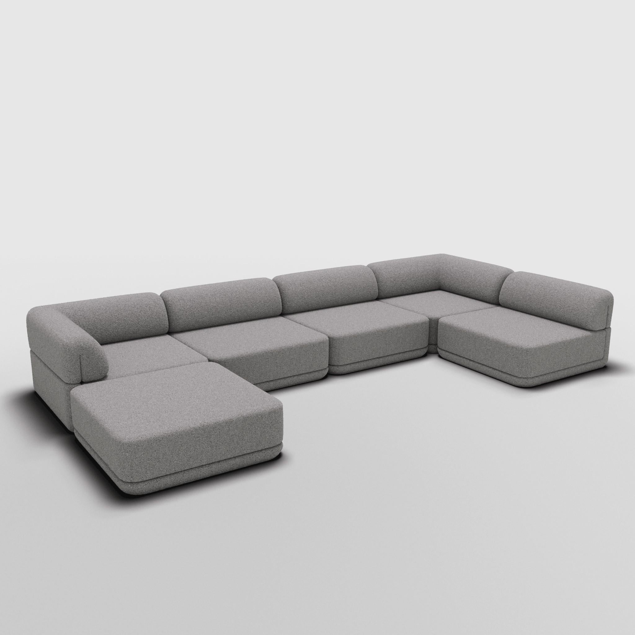 Mid-Century Modern The Cube Sofa - Low Lounge Sectional For Sale