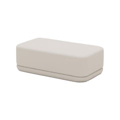 The Cube Sofa -- Slim Cube Ottoman -- Grey Bouclé