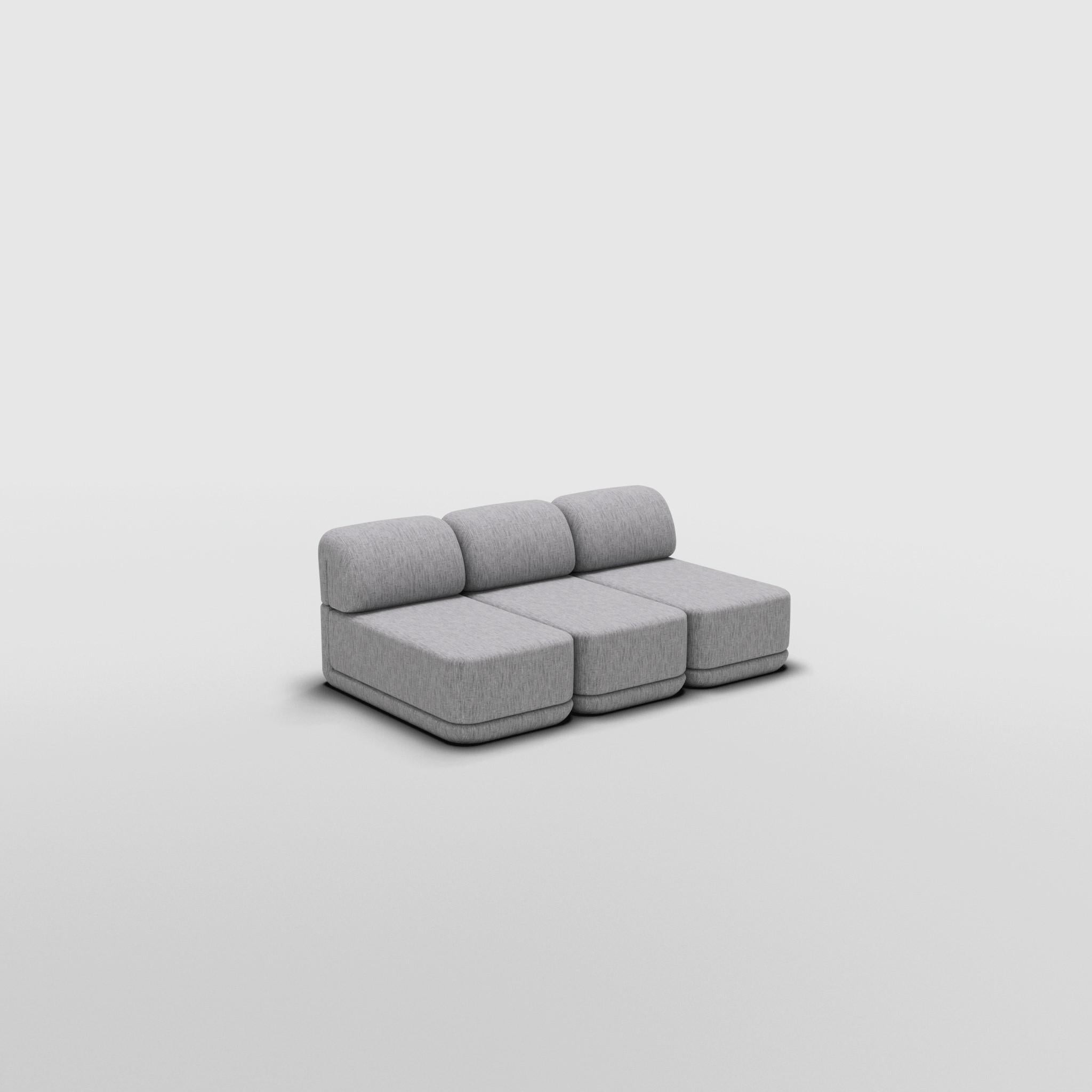 The Cube Sofa -- Slim Trio -- Grey Bouclé For Sale 3