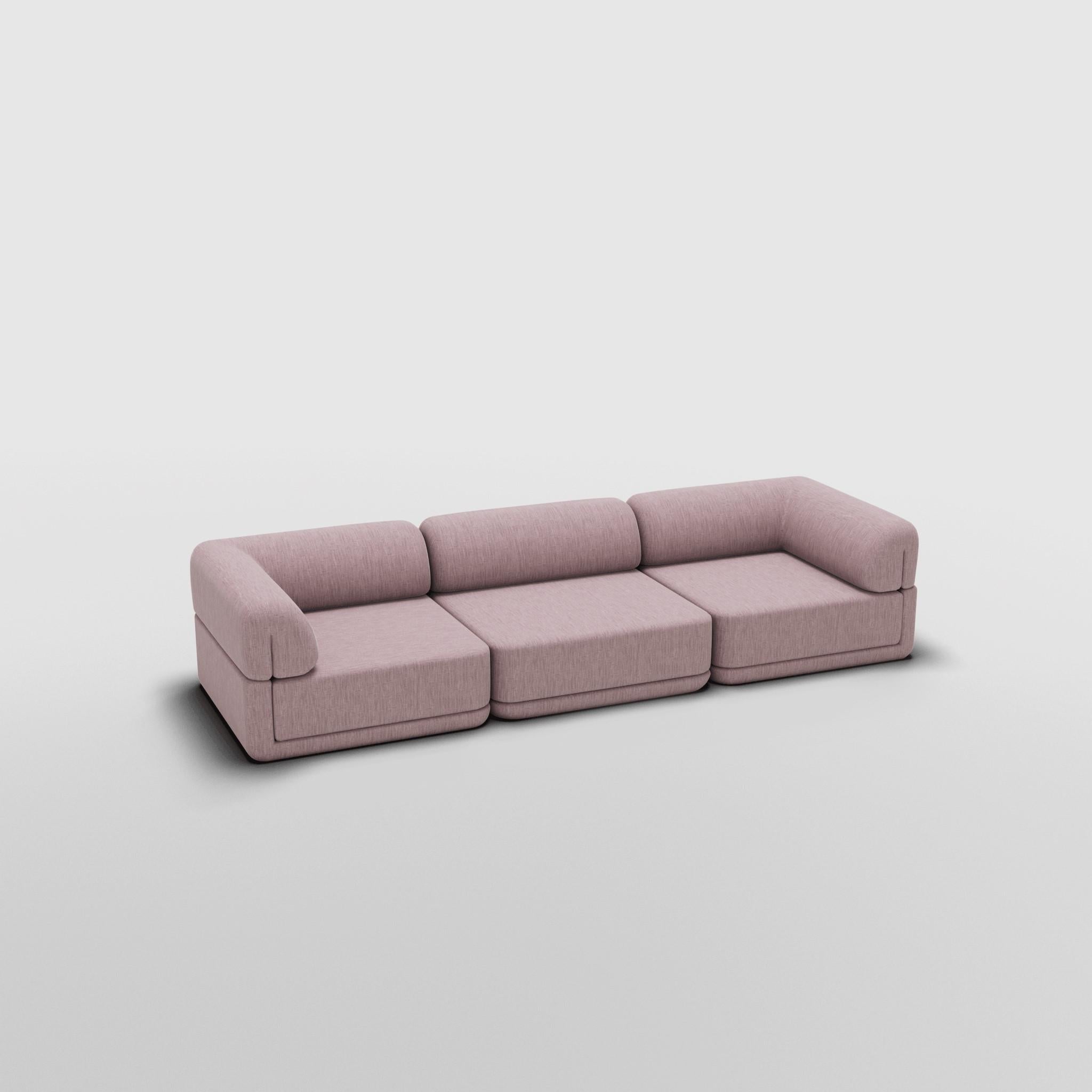 Contemporary The Cube Sofa -- Sofa Lounge Set -- Grey Bouclé For Sale