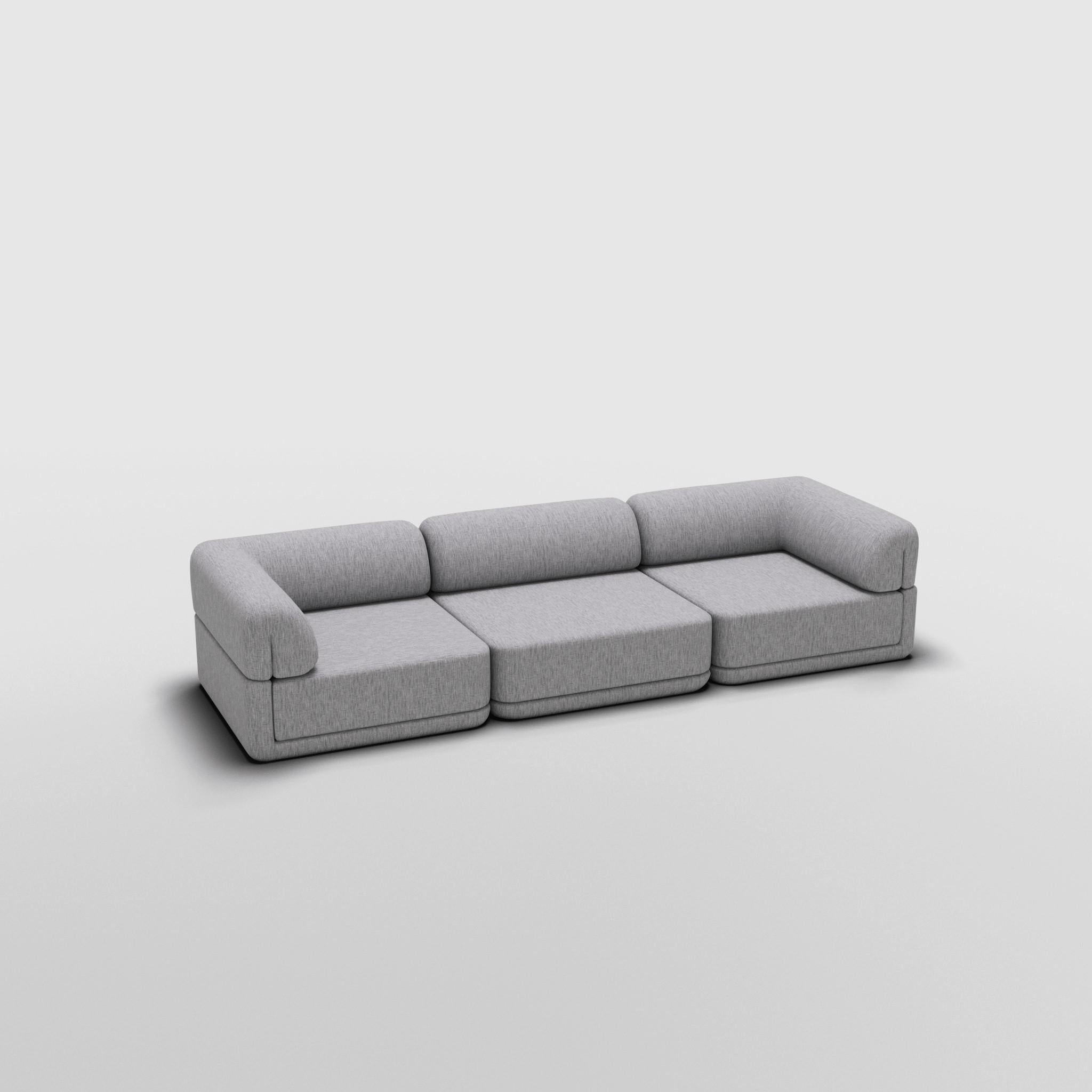 The Cube Sofa -- Sofa Lounge Set -- Grey Bouclé For Sale 2