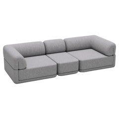 The Cube Sofa -- Sofa Slim Set -- Grey Bouclé
