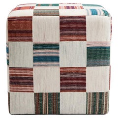Sgabello Cube in Patch Madder di Sister By Studio A Ashby