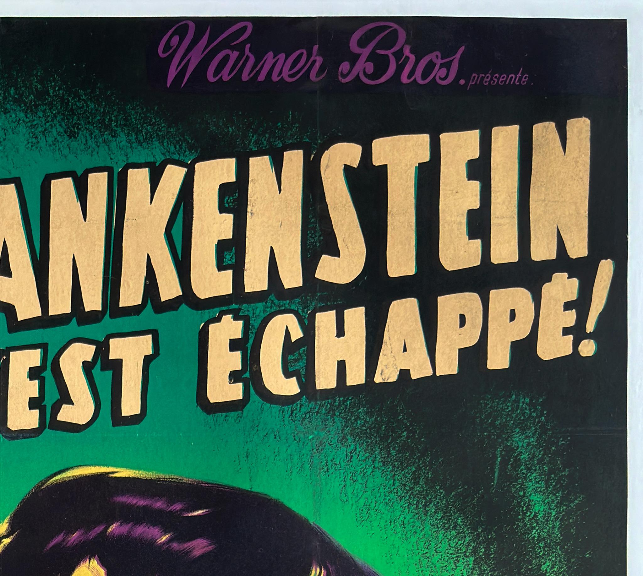 20th Century THE CURSE OF FRANKENSTEIN 1957 French Grande Film Movie Poster, JEAN MASCII For Sale