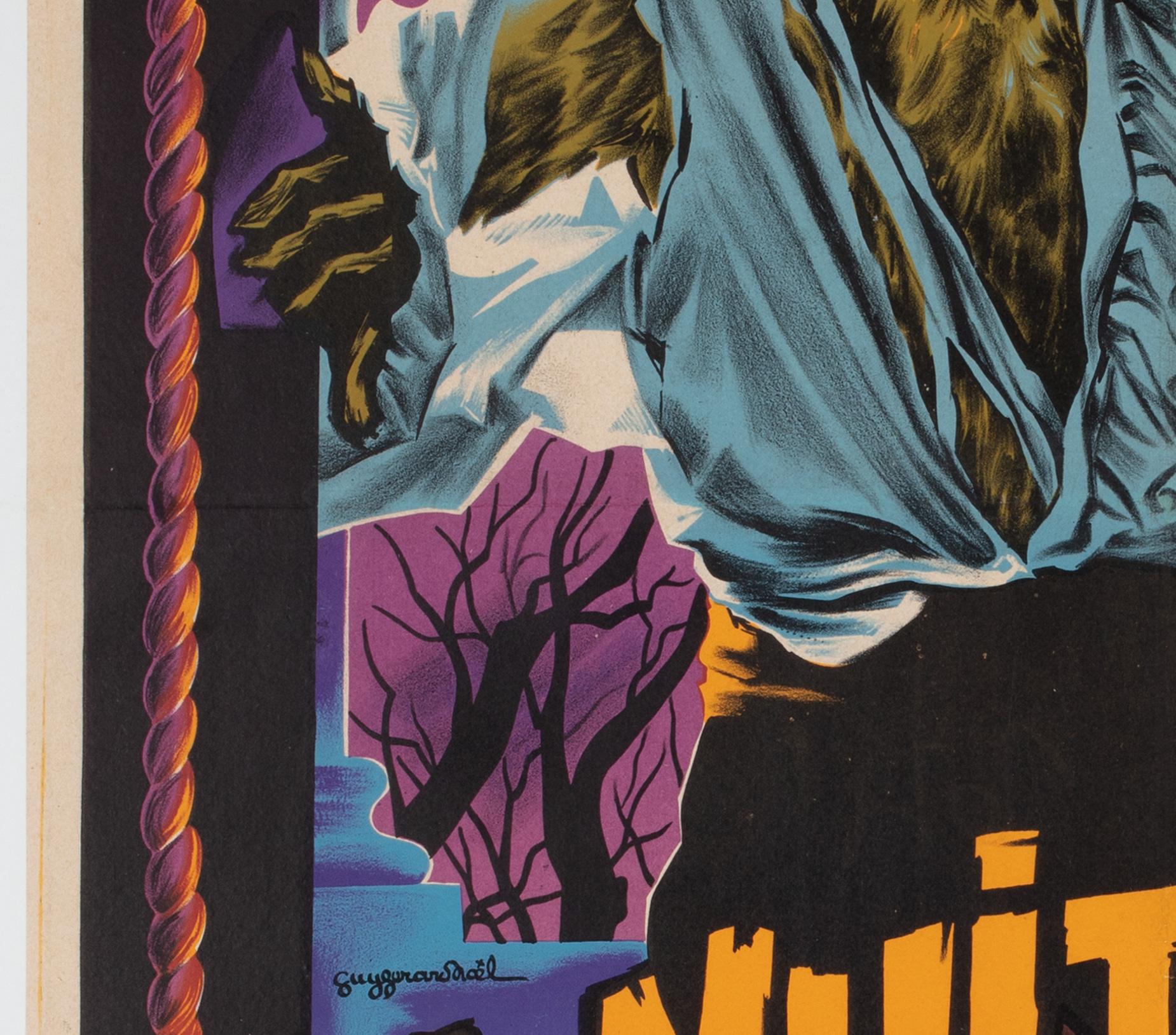 20ième siècle Affiche française du film THE CURSE OF THE WEREWOLF 1961, GUY GERARD NOEL en vente