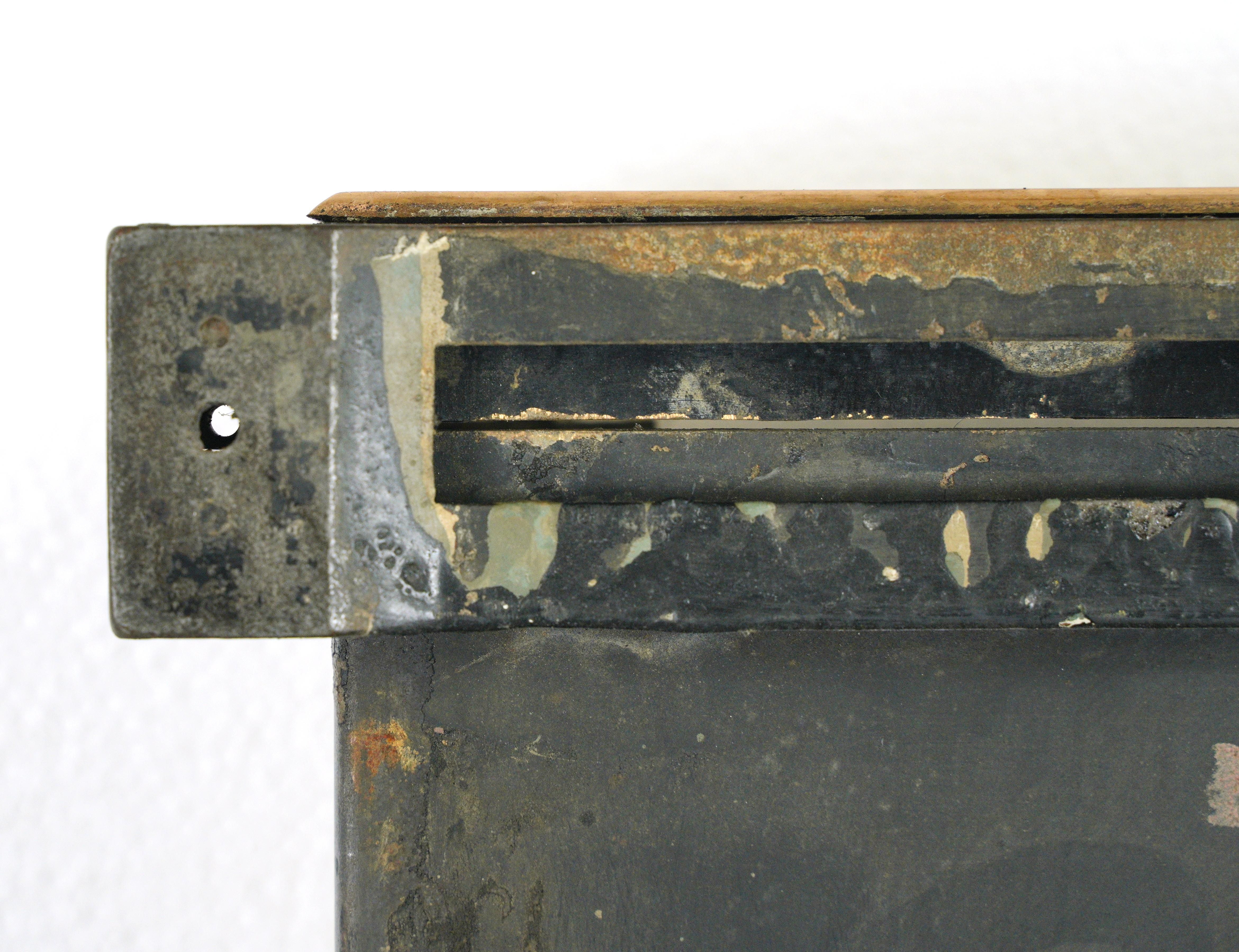 The Cutler Manufacturing Co. Steel & Brass Mail Chute 9