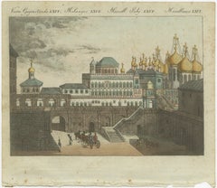 The Czar's Palace in the Kremlin, Moscow: A Glimpse into Russian Majesty, 1805