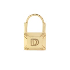 The Dainty Lock Single Earring 'Plain Gold' 18K Gold