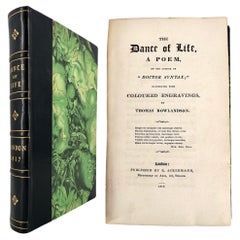 Antique The Dance of Life a Poem; by Wm. Combe, Th. Rowlandson illustr. - FIRST ed.