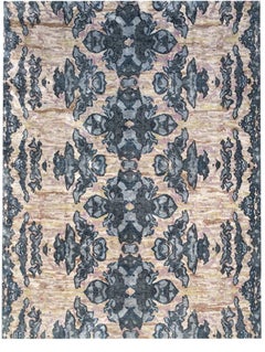 Dance Olive hand knotted Rug by Eskayel