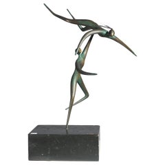 Scultura in bronzo "The Dancers" di Curtis Jere