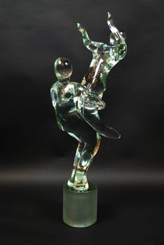 Tanzende Tänzer, Glasskulptur von Renato Anatra