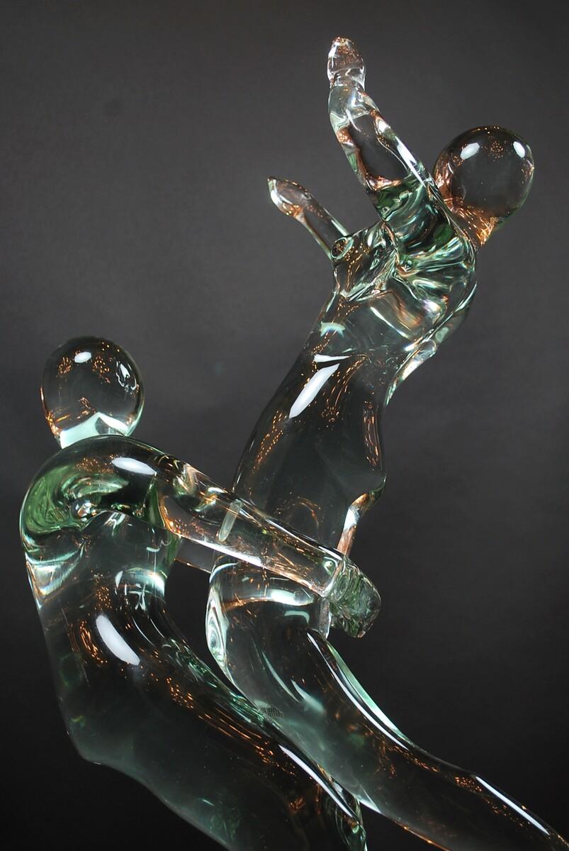 italien Danseurs, sculpture en verre de Renato Anatra en vente