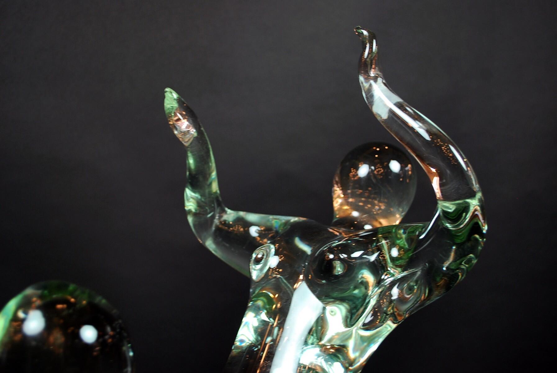 20th Century Dancers, Glass Sculpture by Renato Anatra For Sale