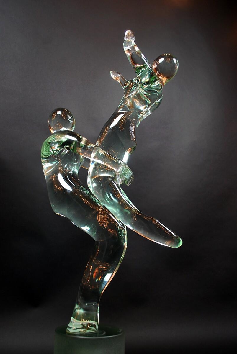 Dancers, Glass Sculpture by Renato Anatra For Sale 1