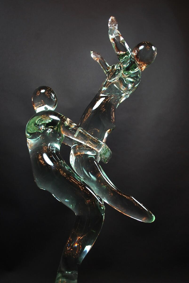 Dancers, Glass Sculpture by Renato Anatra For Sale 2