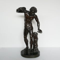 « Le faune dansant », grande sculpture en bronze Grand Tour d'Isak Duchemin