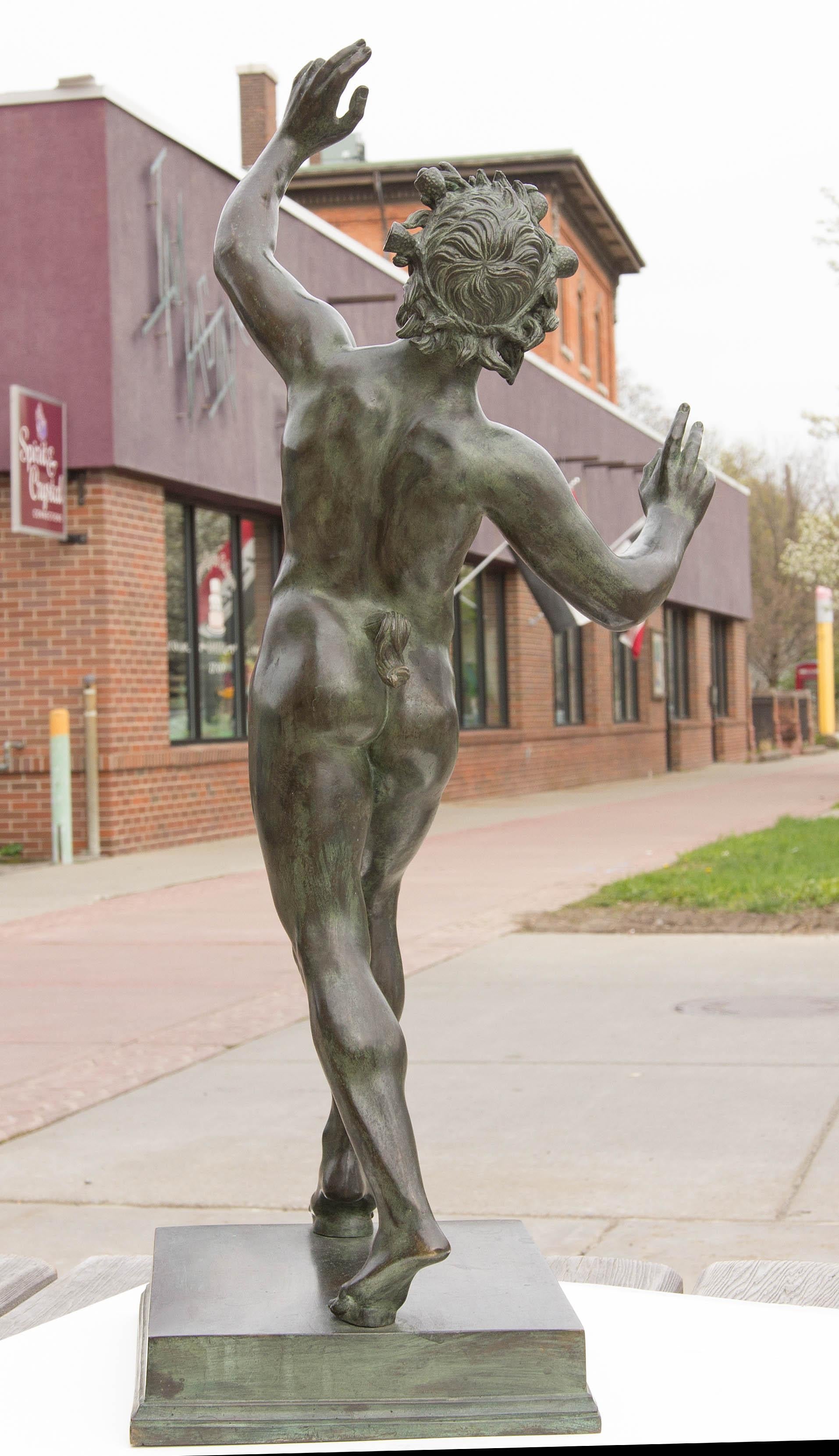 bronze faun