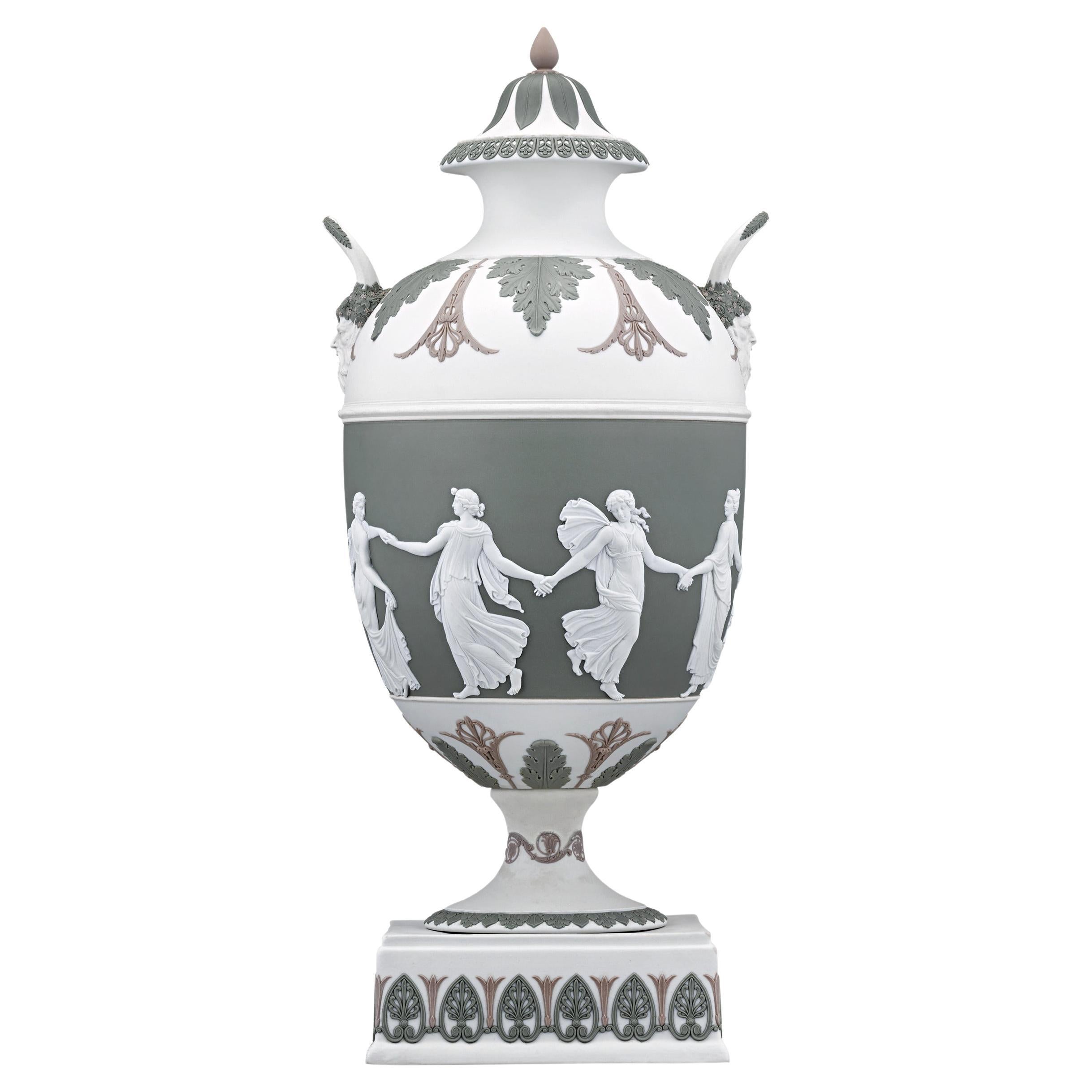 The Dancing Hours Tricolor Jasperware Vase by Wedgwood