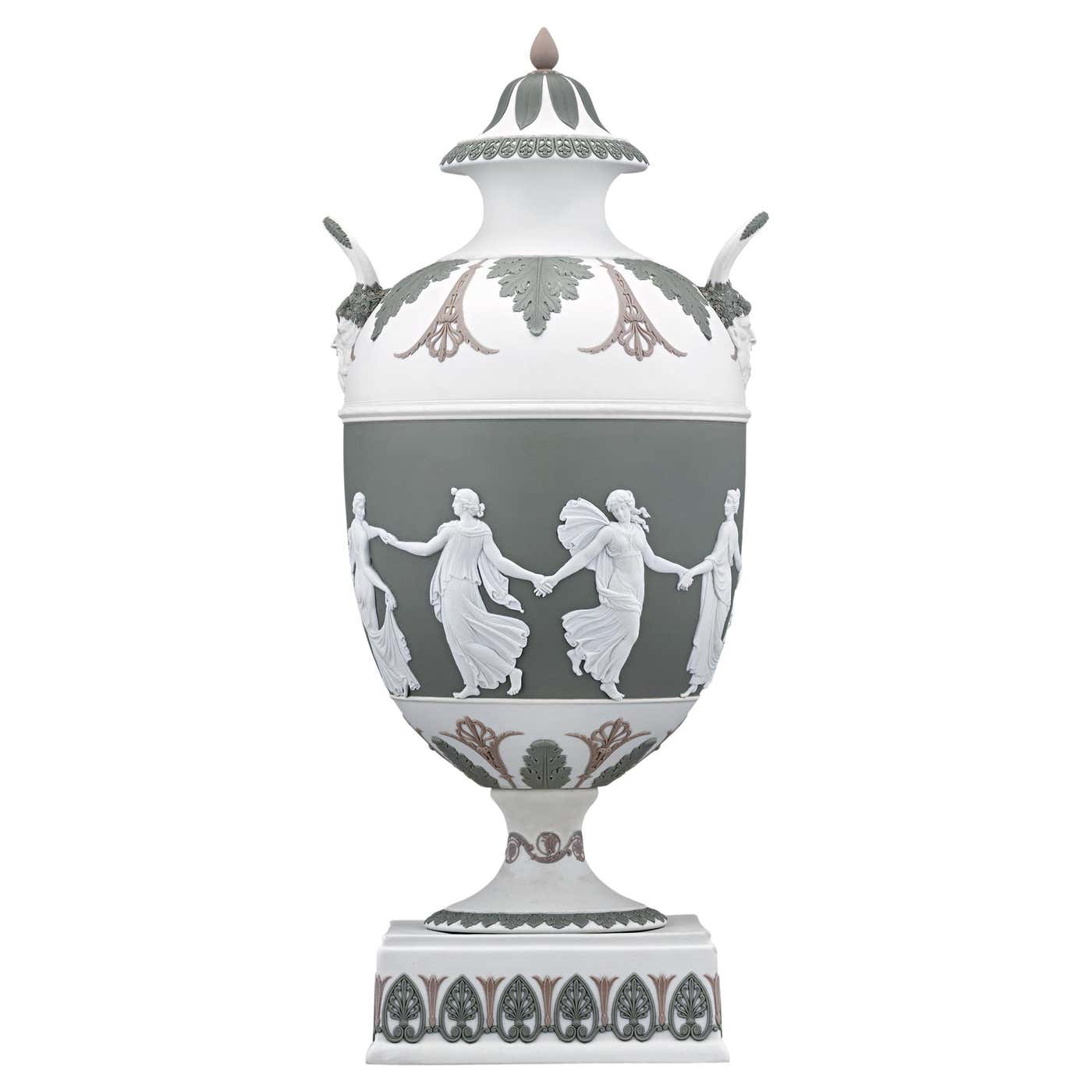Wedgwood Prestige Jasperware Dancing Hours Vase